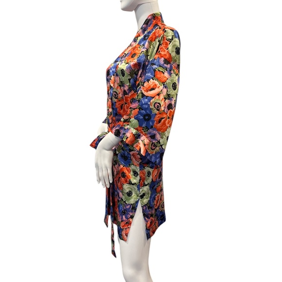 Vintage Victoria’s Secret Gold Label Short Floral Kimono Robe S - Picture 2 of 7